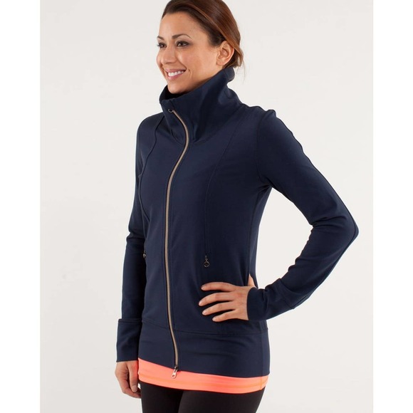 lululemon athletica Jackets & Blazers - Lululemon Daily Yoga Jacket Inkwell Size 6
